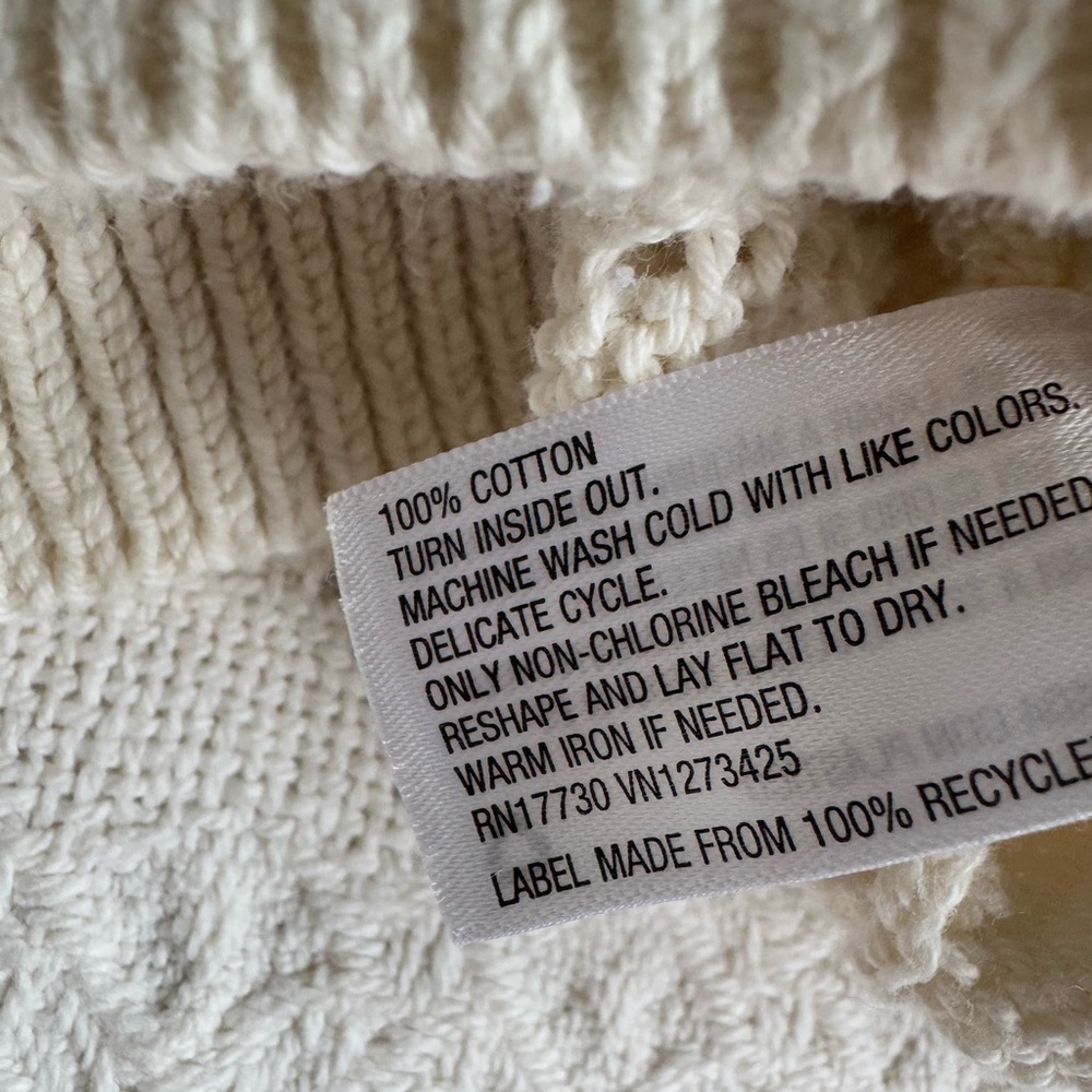 Crochet Cotton Blouse XL - Picture 4 of 4